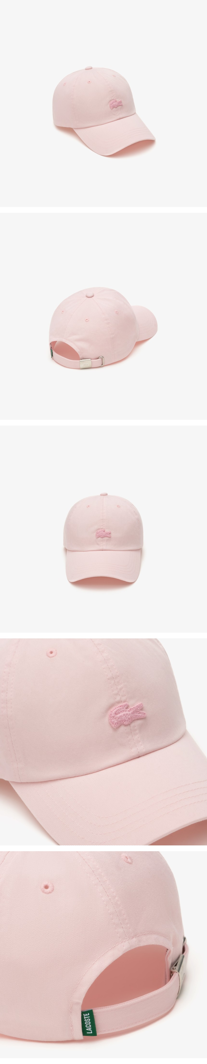 워시드 베이직 컬러 크록 볼캡, RK209E-56G